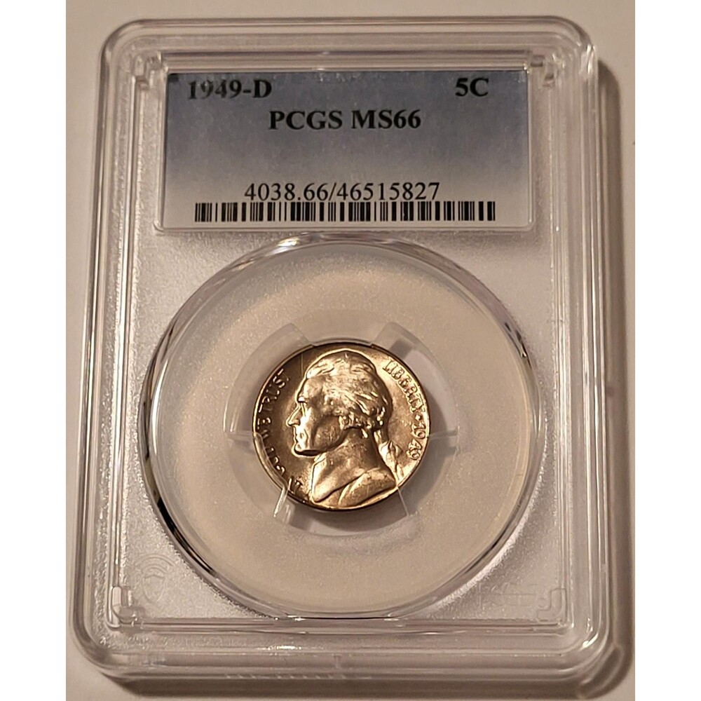 1949 D Jefferson Nickel MS66 PCGS